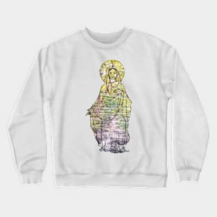 Mother Mary Sticker Crewneck Sweatshirt